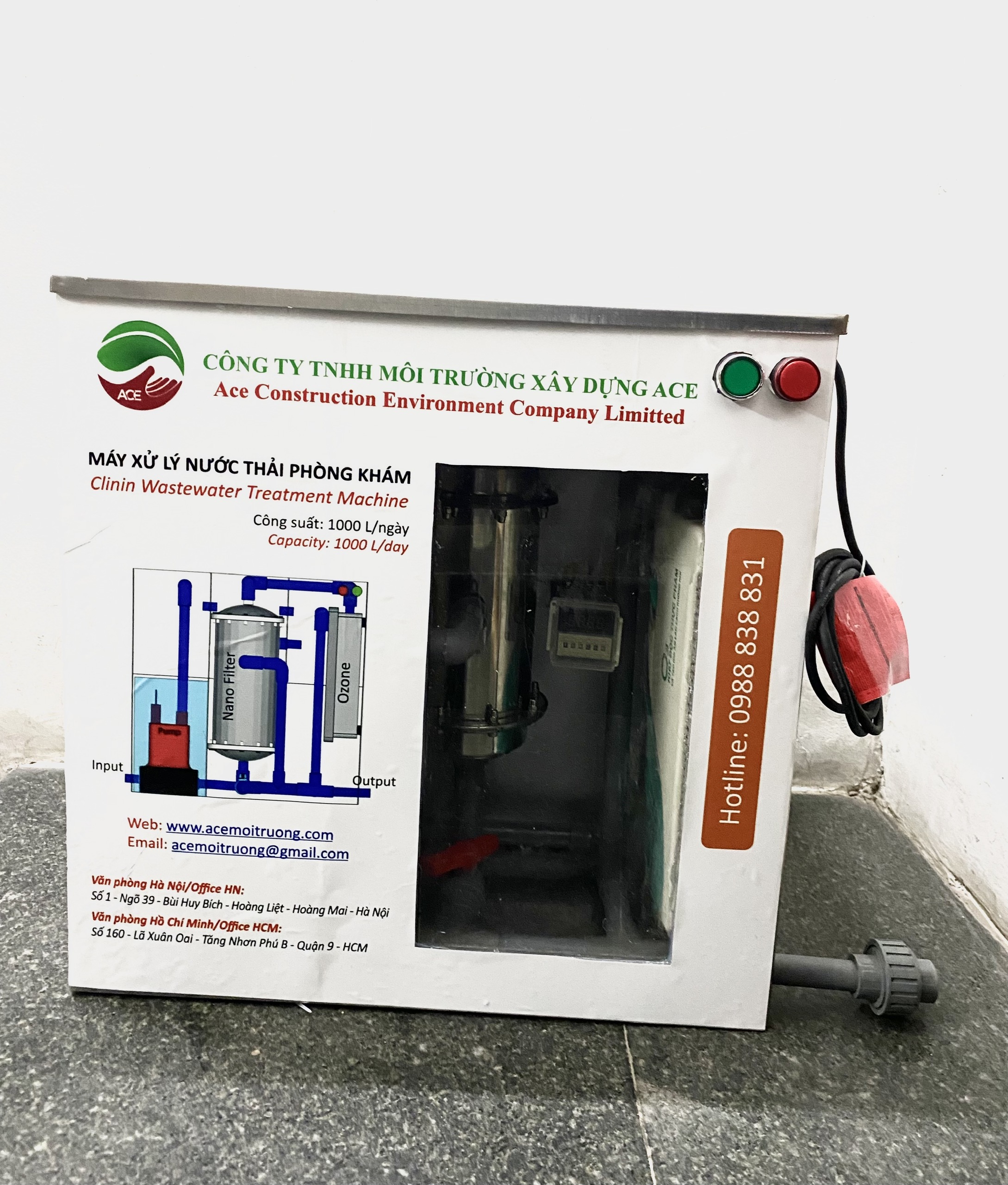 Máy xử lý nước thải phòng khám đa khoa